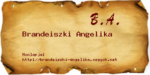 Brandeiszki Angelika névjegykártya