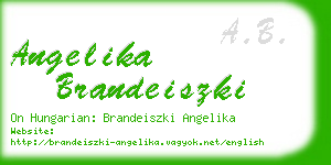 angelika brandeiszki business card